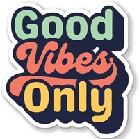 Personality Letter Sentence Bumper Stiker Special Getaran Good Vintage Is Applicable To Cup, Laptop, Car Style Decoration, 10cm