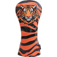 PU Leather Printed Tiger Embroidery Golf Headcover Golf Driver Head Covers