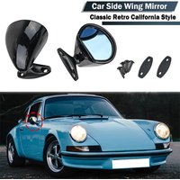 2pcs Universal Car Side Mirrors Wing Mirror Auto Classic Retro Door Wing Rearview Mirror L+R Replacement Refit For Most Cars