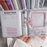 3 Inch 40 Slots Photo Album Collector Book Photocard Holder Card Holder Sweet Square Hollow INS Cartoon Album Cards Binder〔Nest〕