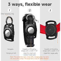 Waterproof for AirTag Case for Pet Collar Flexible Wearable Dog Cat Tracker Holder with 3 Ways to Wear Anti-Lost Pet Accessories