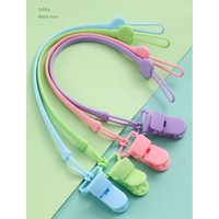 Anti-Lost Chain for Baby Pacifier Clip Nipple Hanging Strap Dummy Holder Silicone Teether Clip Belt Newborn Shower Gift