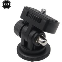 Newest Profession 1/4" Screw Hot Shoe Mount Adapter Adjustable Angle Pole For DSLR Camera Canon Nikon Flash LED Light Monitor