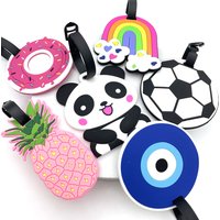 1PC Newest Travel Accessories Luggage Tag Creative Unicorn Suitcase Fashion Style Silica Gel Portable Travel Label