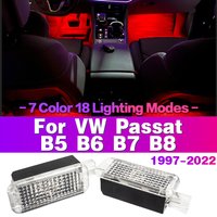 2PCS LED Car Footwell Light Bulbs Interior Atmosphere Lamp Auto Accessories For VW Passat B5 B6 B7 B8 1997 - 2022 2021 2020 2019
