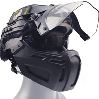 Airsoft Helmet with Goggles And Visor Set, Full-Wrap Military Paintball Protection Set, Visor 90°Adjustable, for Outdoor Hunting