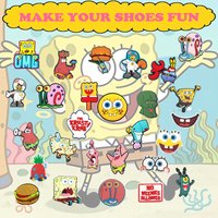Hot Sales 1-100pcs Potdemiel Cartoon Cute Sponge Series PVC Shoe Charms Accessories DIY Sandal Wristbands Decorations Party Gift