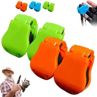 2pcs Fishing Rod Holder Fixer Clip Straps Fishing Pole Holder Compact Design Fishing Rod Fixer Wall Mounted Fishing Rod Holder