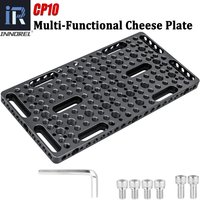 INNOREL CP10 Multi-Functional Cheese Plate, Switching Mounting Plate with Built-in ARRI Locating Holes for Camera and Tripod