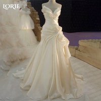 LORIE Modest Crepe Evening Dress Sleeveless Corset Flowy Princess Prom Dresses Pleats Illsion Puff Arabia Party Gowns Customized