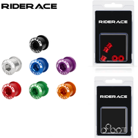 5Pcs Bicycle Chainwheel Screws Double/Single Chainring Bolts Dental Plate 6.5/8.5mm Disc Screws Road Crankset Bolt&Nut Set