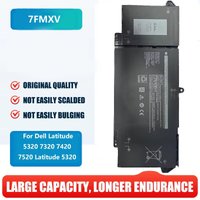 New 7FMXV laptop Battery Replacement for Dell Latitude 5320 7320 7420 7520 Latitude 5320 2-in-1/7320 2-in-1/7420 2-in-1 Series