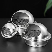 1pc Stainless Steel Wall Ceiling Vents Ducts Ventilation Exhaust Grill Covers Outlets Heating Cooling And Vent Covers Waterproof