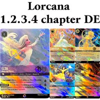 Lorcana DE/IT Foil Cards 1/2/3/4 chapter ELSA Magie des Winters CINDERELLASensation im Ballsaal KIDAWachterin von Atlantis ANNA