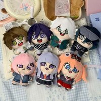 13cm Anime Danganronpa Plush Toy Naegi Makoto Saihara Shuichi Hinata Hajime Oma Kokichi Plushies Toy Keychain Gifts