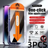 3PCS Oleophobic Coating Dust Free Easy Installation Privacy Screen Protector For iPhone17 16 15 14 13 12ProMax 14 15 16Plus XS
