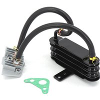 50cc-110cc Aluminum Universal Motorcycle oil cooling cooler Radiator oil cooler set 158mm black SO-07