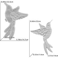 DIY Hummingbird Crystal Resin Wall Decor Mold, Plaster Home Hanging Ornament, Creative Pendant, 3D Embossed Translucent Crystal