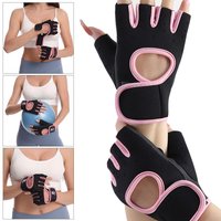 Men Silicone Palm Bodybuilding Training Hollow Back Fitness Gym Mittens Weightlifting Gloves Dumbbells Gloves Fitness Gloves
