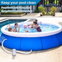 Above Ground Pool Filter Pump Electric Pool Circulating Cleaner Reusable Swimming Pool Filter Device 300 Gallons Pool Filter