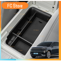 For IONIQ 9 2025 Center Console Organizer Box Armrest Box Car Interior Storage Box Anti-slip Silicone Mat Organizer Insert