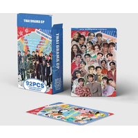 New 92-piece Thai Star CP Mini Cards GMMTV Merchandise Celebrity Photo Card Scrapbook Stickers Greeting Card LOMO Cards