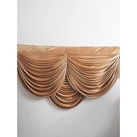 3/6Meters Long Luxury Ice Silk Swag Drape Valance For Backdrop Curtain Wedding Stage Background Swags for Event Party Decoration