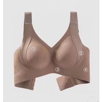 Women's Seamless Underwear, Thin Style, Large Breasts, Small Breasts, No Wires, Pull-up And Anti-sagging Large Size Bra