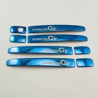 2010 2012 2013 2014 For Toyota Prius GS 30 New Blue Black Car Stainless Steel Accessories Plated Door Handle Cover Paste Style