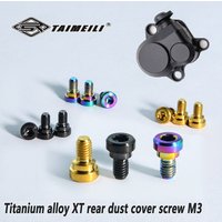 TAIMEILI Titanium Alloy M3 Dust Cover Screws Fit Shimano XT Rear Derailleur Bike Mod Replacement Fasteners