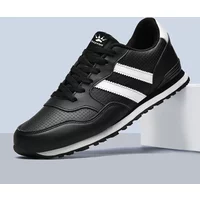 Men Classical Running Shoes Lightweight Suede Leather Sneakers Men Comfortable Outdoor Sport Shoes Breathable Flat Jogging Shoes