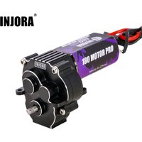 INJORA CNC Aluminum Complete Transmission with 180 Brushed Motor 48T for 1/18 RC Crawler TRX4M Upgrade