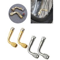AliExpress NONE 2/4 Pcs Motorcycle 90 Degree Angle Bent Valve Adaptor Tyre Tube Valve Extension Adapter for Truck Car Moto Bike