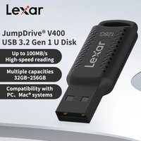 USB 3.2 Lexar V400 USB Flash Drive 32GB 64GB 128GB 256GB Read Speed Max 100MB/s JumpDrive Pendrive Mini U Disk USB Memory Stick