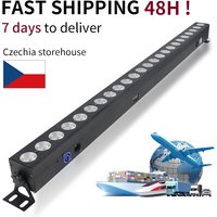 24x12w RGBW LED Wall Washer Ultra Wide Angle Strip Light DMX Control Professional Stage Show DJ Disco Equipment
