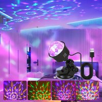 Mini LED Stage Disco Light USB Powered Projector Light RGB Night Light Auto Rotate for Car KTV Lamp Christmas Party Decoration