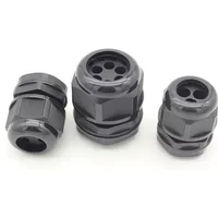 Manufacturing High Quality Cord Clamping Multi holes IP68 Waterproof Cable Gland Multi-Holes 2 Holes Nylon Cable Gland