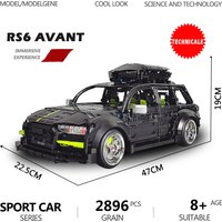 Technical R Avant Car Station Wagon Model Building Blocks MOC Bricks Simulation 1:10 Size Sports Car SUV Toys For Boys Kid Gifts