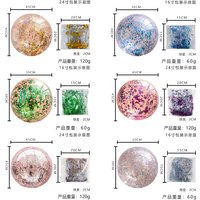 Spot Inflatable Sequins Beach Ball Water Outdoor Toy Ultra Transparent Flash Water Play Beach Toy Balloon