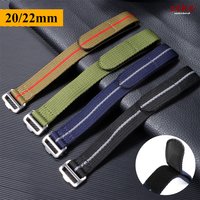 Nylon Strap 20mm 22mm for Seiko for Tudor Hook and Loop Fastener Watch Band for Men Military Waterproof Wrist Bracelet for Omega