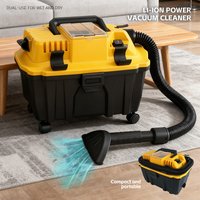 Brushless Lithium-Ion Cordless Vacuum Cleaner Portable Wet & Dry Vacuum Cleaner High-suction Vacuum Cleaner for DeWalt Battery