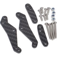 Carbon Fiber Rear Shock Tower Plate for Tamiya Monster Beetle Frog Subaru Brat BlackFoot ORV Chassis Parts