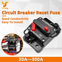Yitong Waterproof Circuit Breaker Reset Fuse 30-300A with Manual Reset 12V-48V Fit For Marine Boat Car Battery Protection Duty