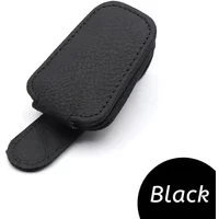Universal Car Sun Visor Glasses Box Sunglasses Holder Card Ticket Clip Magnetic Leather Glasses Holder Eyeglasses Car Accessorie