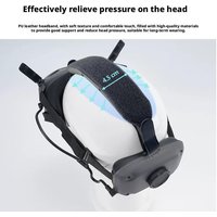 For DJI N3 Flight Glasses Headband Comfortable Adjustable Head Strap For DJI Goggles PU Leather Pressure-Relief Cushion