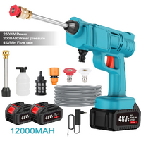 200BAR 2500W Cordless High Pressure Cleaner Washer Spray Water Gun Car Wash Pressure Water Cleaning Machine for 21V Battery