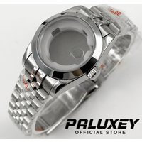 NH05 Silver 31MM Waterproof Sapphire Crystal Watch Case Stainless Steel Watch Case Ladies Women Watch for NH05 NH06 Movement