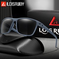 LOISRUBY Classic Polarized Cycling Sunglasses UV400 Square Eyewear for Men Women MTB Bicycle Camping Hiking Driving With BOX