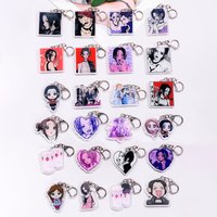 1/24Pcs Anime Characters NANA Acrylic Car Keychain Accessories Cute Bag Charm Cartoon Backpack Pendant Keyring Gifts For Friends