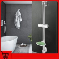 Stainless Steel Lifting Handhold Shower G1/2 Bathroom Fixtures Shower Equipment Slide Head Holder Bracket with Soap Box